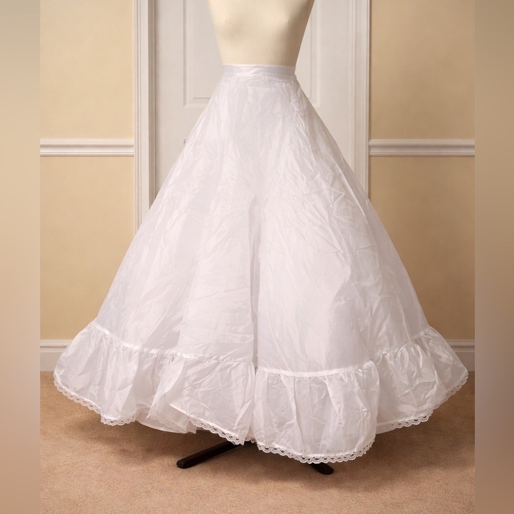 David's Bridal White Crinoline Underskirt - Picture 2 of 10